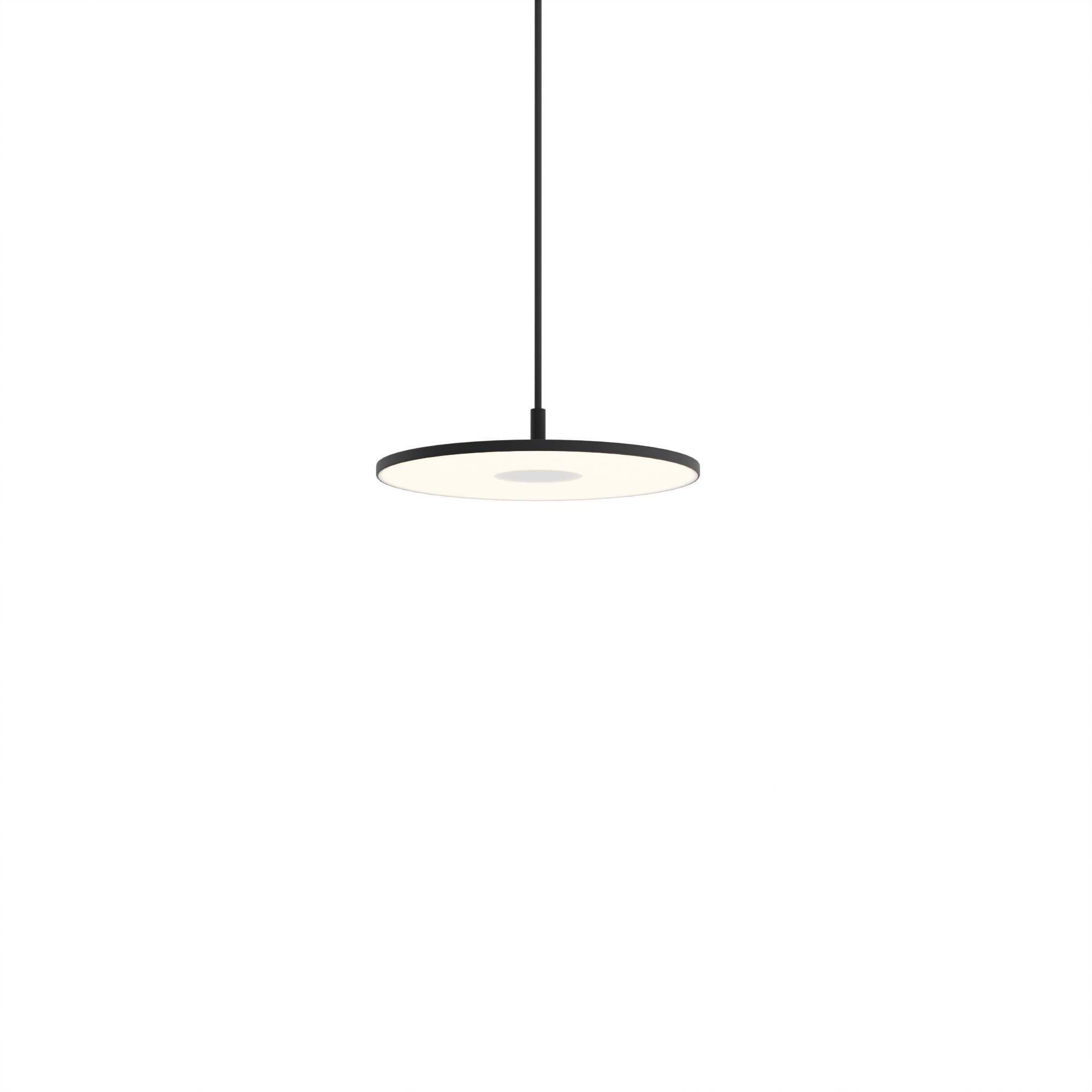Yurei LED 14 inch Matte Black Pendant Ceiling Light